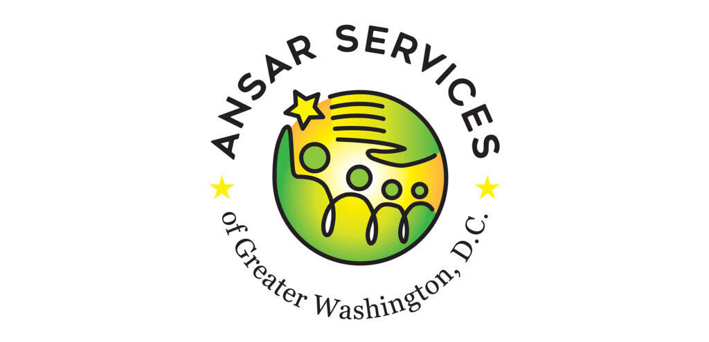 ansar services of greater washington DC logo image with people reach for a star to symbolize reaching for ones dreams